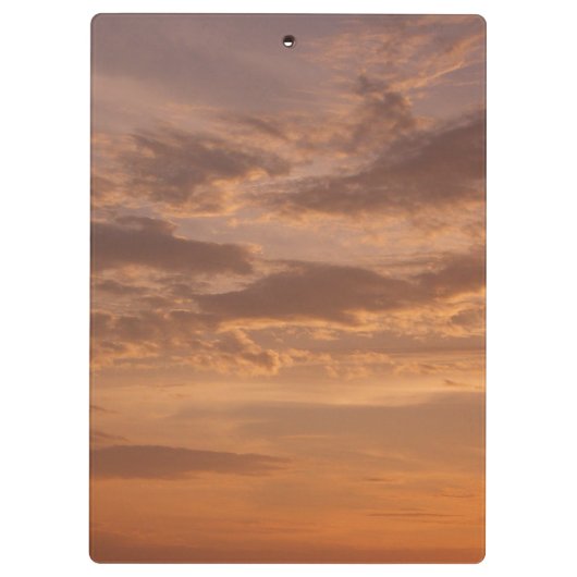 Sunset Clouds II Pastel Abstracte Natuur Klembord (Achterkant)