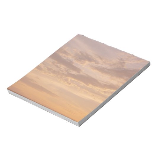 Sunset Clouds II Pastel Abstracte Natuur Notitieblok (Linkerzijde)