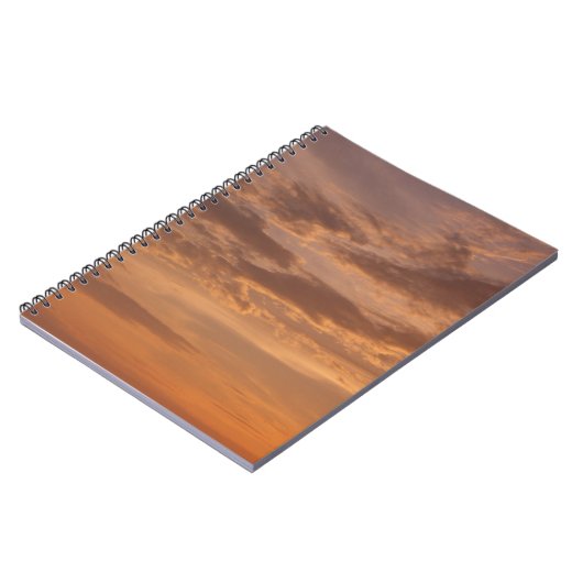 Sunset Clouds II Pastel Abstracte Natuur Notitieboek (Linkerzijde)