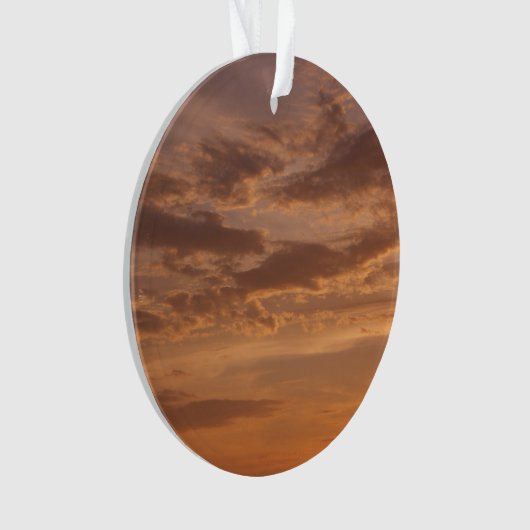 Sunset Clouds II Pastel Abstracte Natuur Ornament (voorkant)