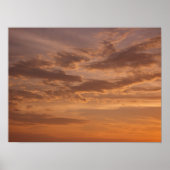 Sunset Clouds II Pastel Abstracte Natuur Poster (Voorkant)