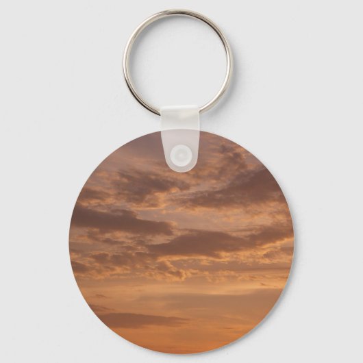Sunset Clouds II Pastel Abstracte Natuur Sleutelhanger (Voorkant)