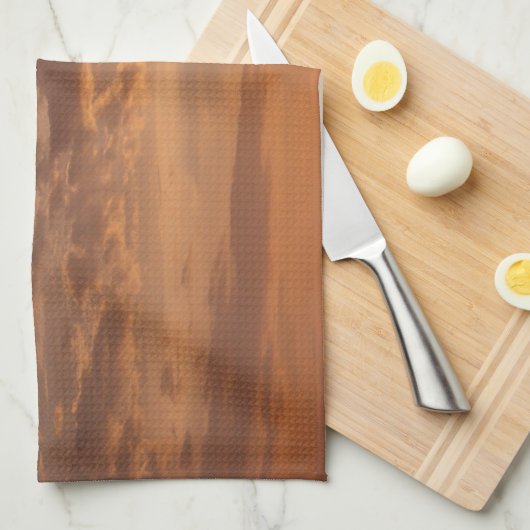 Sunset Clouds II Pastel Abstracte Natuur Theedoek (Quarter Fold)