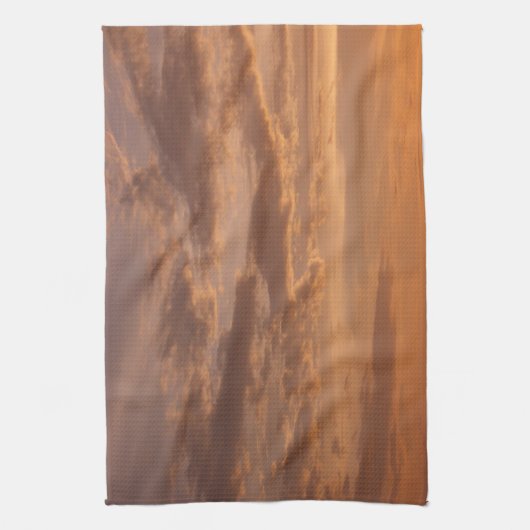 Sunset Clouds II Pastel Abstracte Natuur Theedoek (Verticaal)