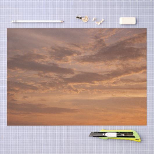 Sunset Clouds II Pastel Abstracte Natuur Tissuepapier (Craft)