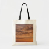 Sunset Clouds II Pastel Abstracte Natuur Tote Bag (Voorkant)