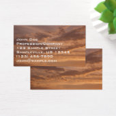 Sunset Clouds II Pastel Abstracte Natuur Visitekaartje (Bureau)