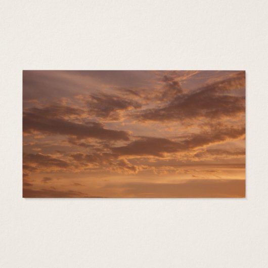 Sunset Clouds II Pastel Abstracte Natuur Visitekaartje (Achterkant)