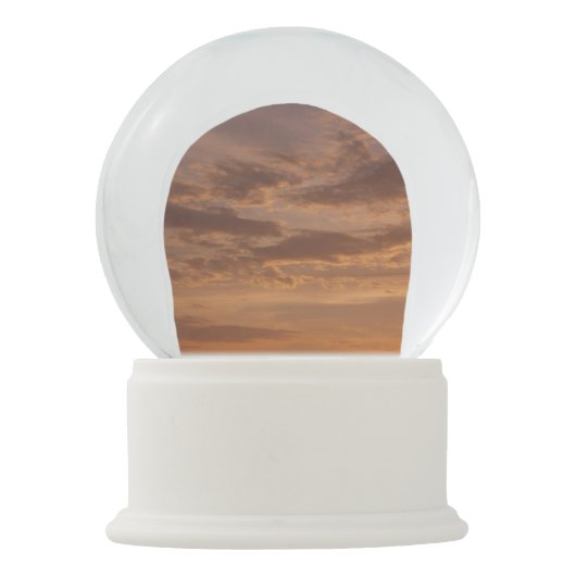 Sunset Clouds III Pastel Abstracte Natuur Sneeuwbol (Achterkant)