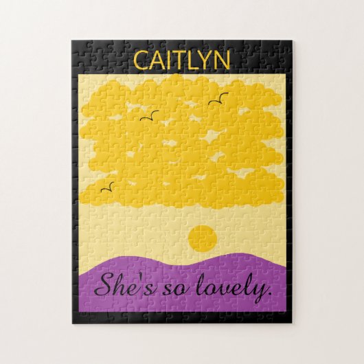 Sunset Clouds o' Paarse Hills Legpuzzel (Verticaal)