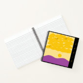 Sunset Clouds o' Paarse Hills Notitieboek (Binnen)