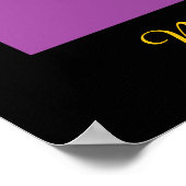 Sunset Clouds o' Paarse Hills Poster (Hoek)