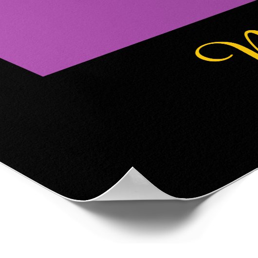 Sunset Clouds o' Paarse Hills Poster (Hoek)