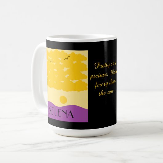 Sunset Clouds o' Purple Hills: Koffiemok (Voorkant links)