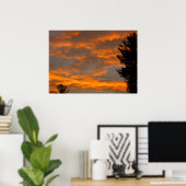 Sunset Clouds Poster (Thuiskantoor)