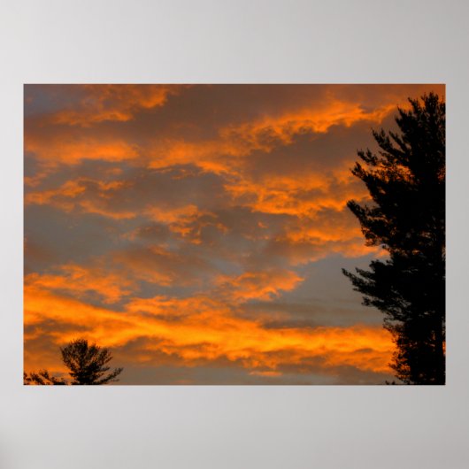 Sunset Clouds Poster (Voorkant)