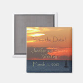 Sunset Clouds Sla de datummagneet op Magneet (Voorkant / Achterkant)