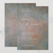 Sunset Clouds Wedding Kaart (Voorkant / Achterkant)