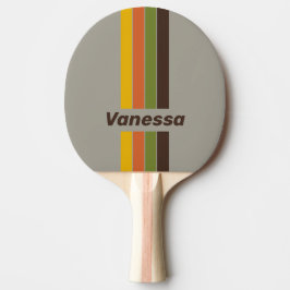 Sunset Clover Pin Gestreept met Naam Tafeltennisbatje