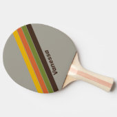Sunset Clover Striped with Name Tafeltennisbatje (Zijkant)