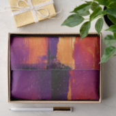 Sunset Coastal Beach Oranje Paars Art-ontkoppeling Tissuepapier (Geschenk)
