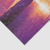 Sunset Coastal Beach Oranje Paars Decoupage Tissuepapier (Detail)