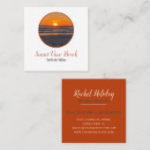 Sunset Coastal Beach Resort Vierkante Visitekaartje (Voorkant / Achterkant)