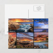 Sunset Coastlines Australia Briefkaart (Voorkant / Achterkant)