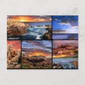 Sunset Coastlines Australia Briefkaart (Voorkant)