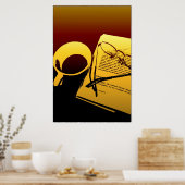 Sunset Coffee Poster (Keuken)