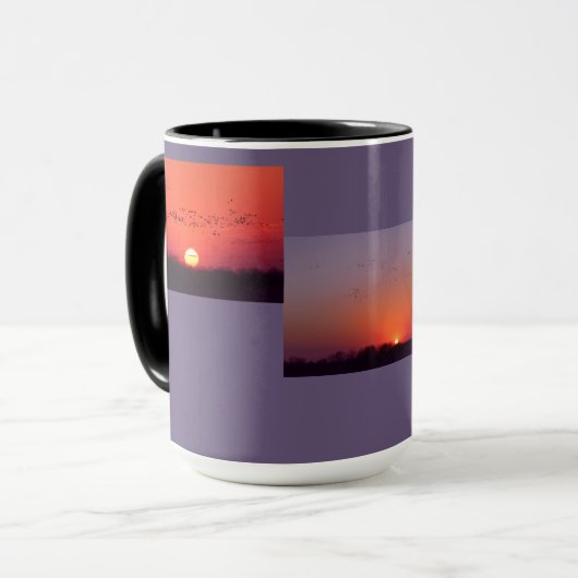 Sunset Collage Mok groot formaat #10 (Voorkant links)