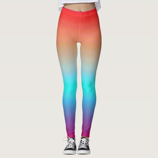 Sunset Color Ombre Leggings (Voorkant)
