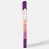 Sunset Color Palette Stripe Monogram Case-Mate iPhone Case (Achterkant / Links)