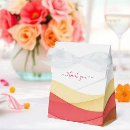 Sunset Color Waves Wedding Favor Boxes Bedankdoosjes