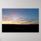 Sunset Colorful Clouds Pennsylvania Poster (Voorkant)