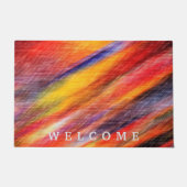 Sunset Colors Welcome Doormat Abstract Design Deurmat (Voorkant)