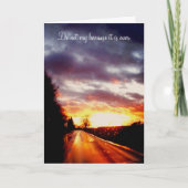 Sunset Condolence Card Kaart (Voorkant)