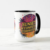 Sunset & Confetti Committee | Halloween Gifts Mok (Voorkant rechts)