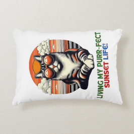 Sunset Cool Cat Accent Kussen