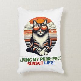 Sunset Cool Cat Accent Kussen