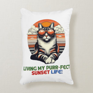 Sunset Cool Cat Accent Kussen