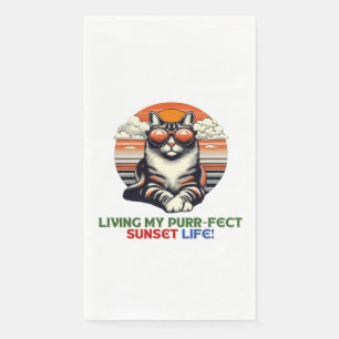 Sunset Cool Cat Servet