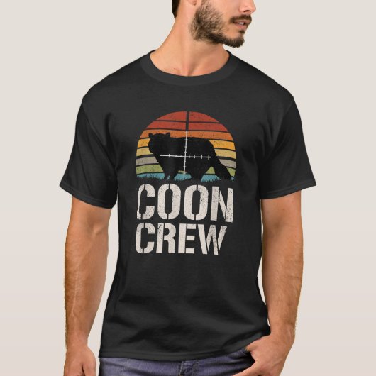 Sunset Coon Hunter Groep Racoon Hunting TR T-shirt (Voorkant)