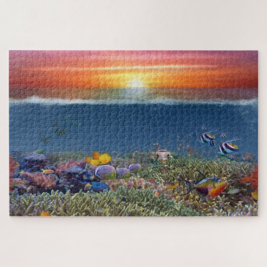 Sunset Coral Reef Legpuzzel (Horizontaal)