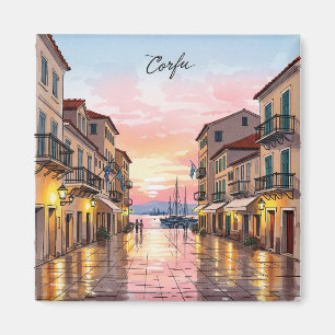  Sunset Corfu Griekenland Reizen Magneet