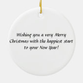 Sunset Cork Ireland kerstversiering Keramisch Ornament (Achterkant)