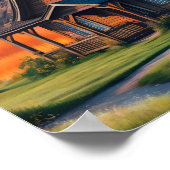 Sunset Cottage Poster (Hoek)