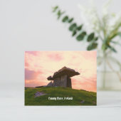 Sunset County Clare Dolmen Briefkaart (Staand voorkant)