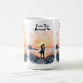 Sunset Couple Mok - vanaf dit moment op cadeau (Midden)