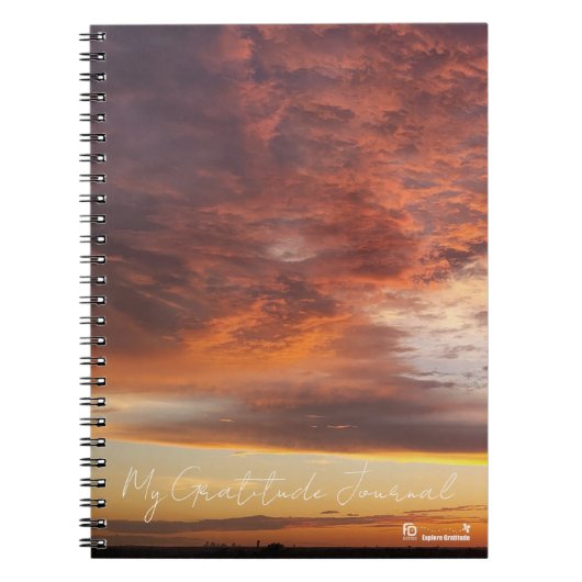 Sunset Cover Gratitude Notebook Notitieboek (Voorkant)